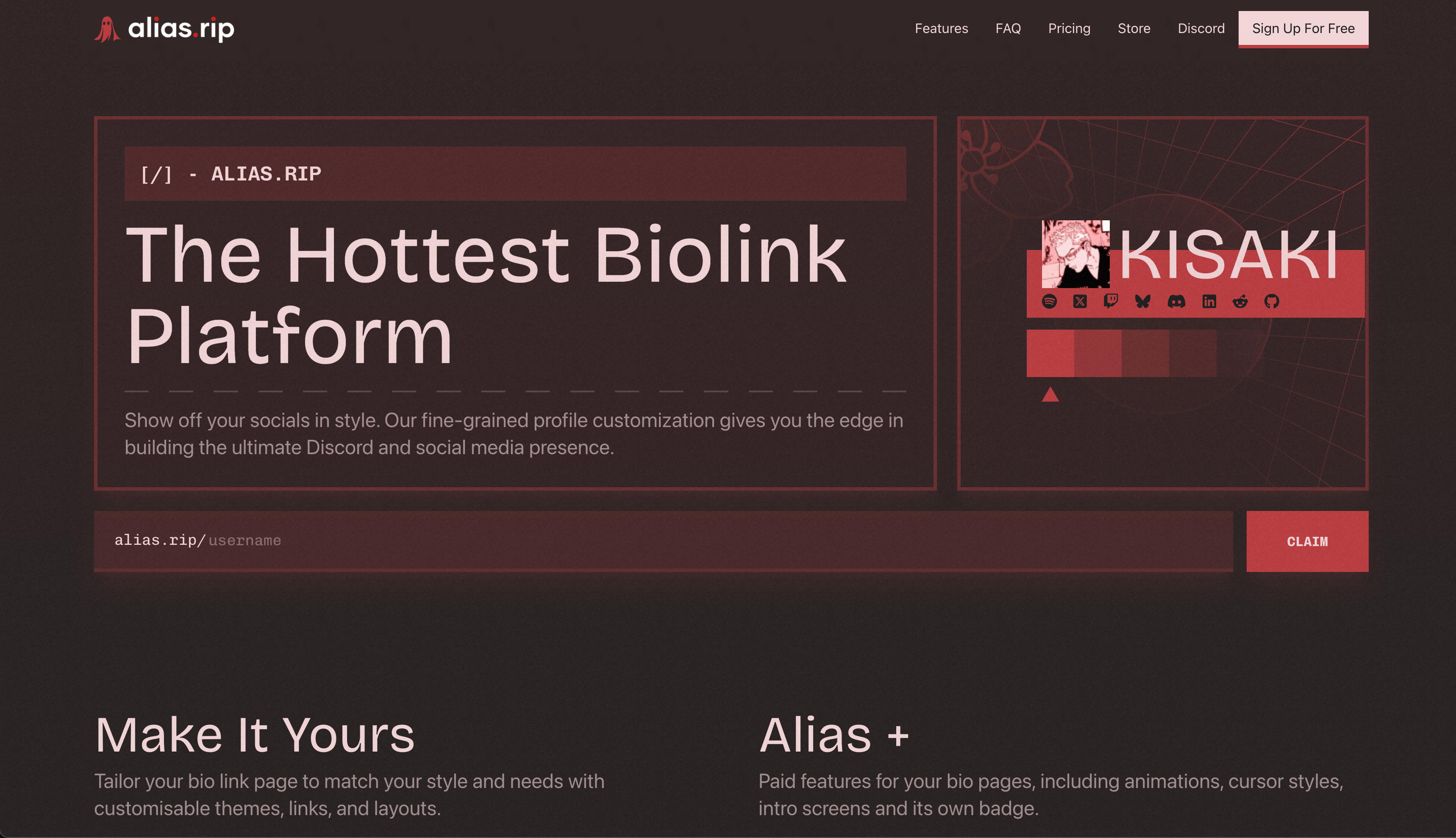 Alias.rip - Advanced link management platform