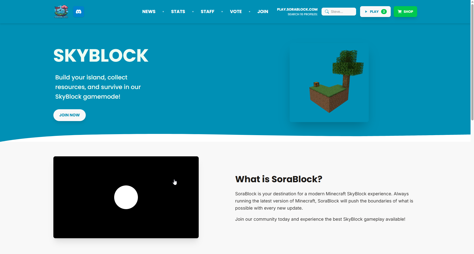 SoraBlock - Full-stack data visualization platform